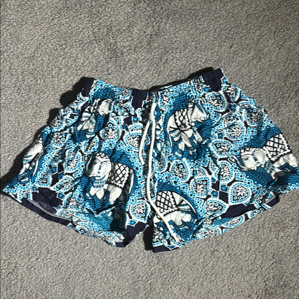 Thrifted Flowy Pattern Shorts